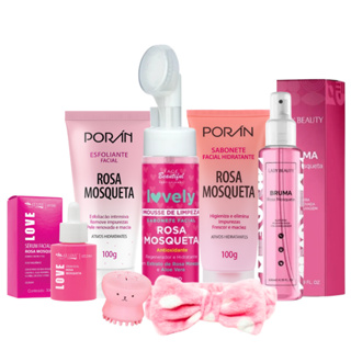 Kit Skin care Rosa Mosqueta Limpeza de Pele Completo em Oferta na Shopee