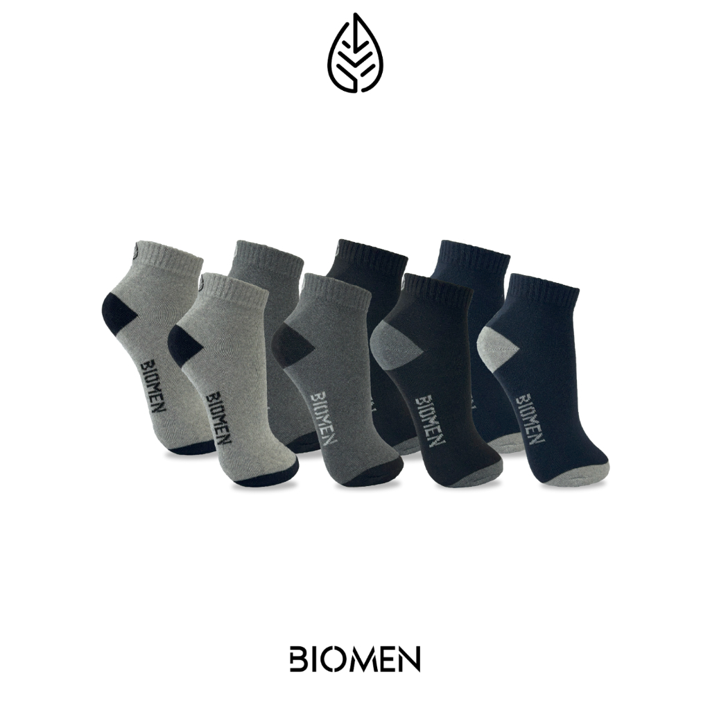 Kit com 12 Pares, 6 ou 3 pares de Meia Cano Curto Soquete Unissex Cores Sortidas BIOMEN em Oferta na Shopee