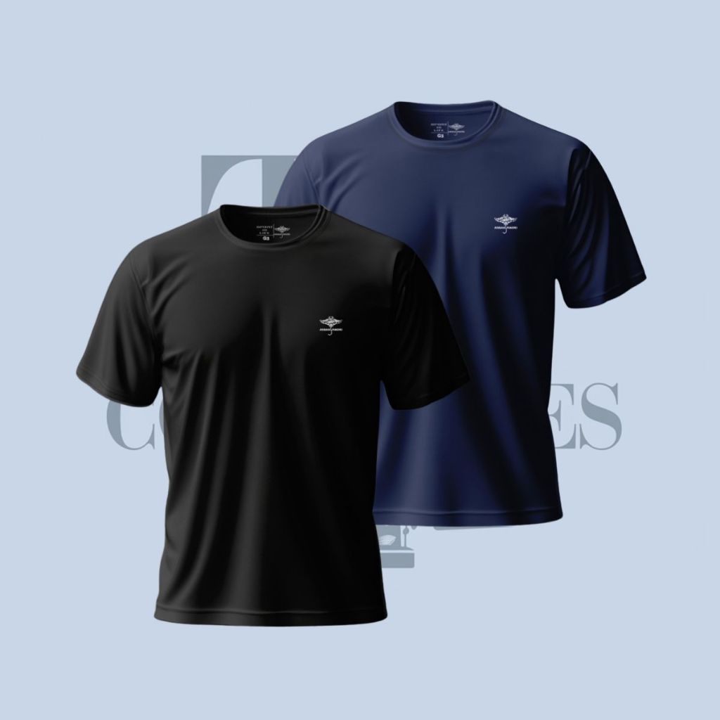 Kit 2 camisetas Dry Fit Plus Size Lisa Academia Verão Esporte