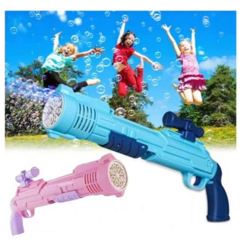 Super Lança Bolhas – Arma de Bolhas Elétrica, Máquina de Bolinhas de Sabão