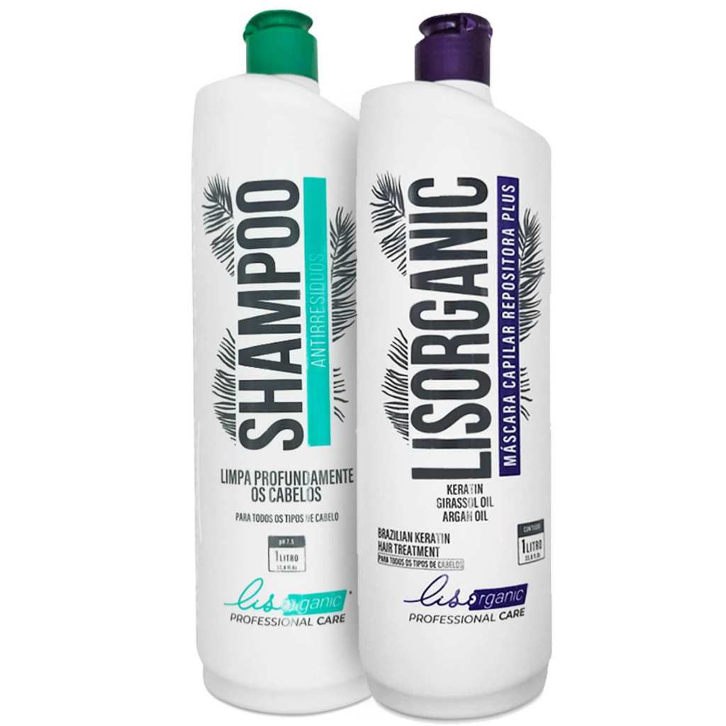 Escova Progressiva Alisamento Inteligente Sem Formol com Efeito Natural - Lisorganic