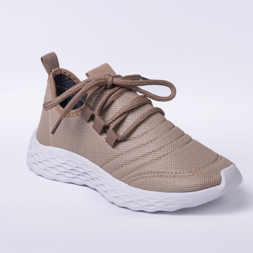 Tenis feminino calce facil bege macio e confortavel tenis feminino casual