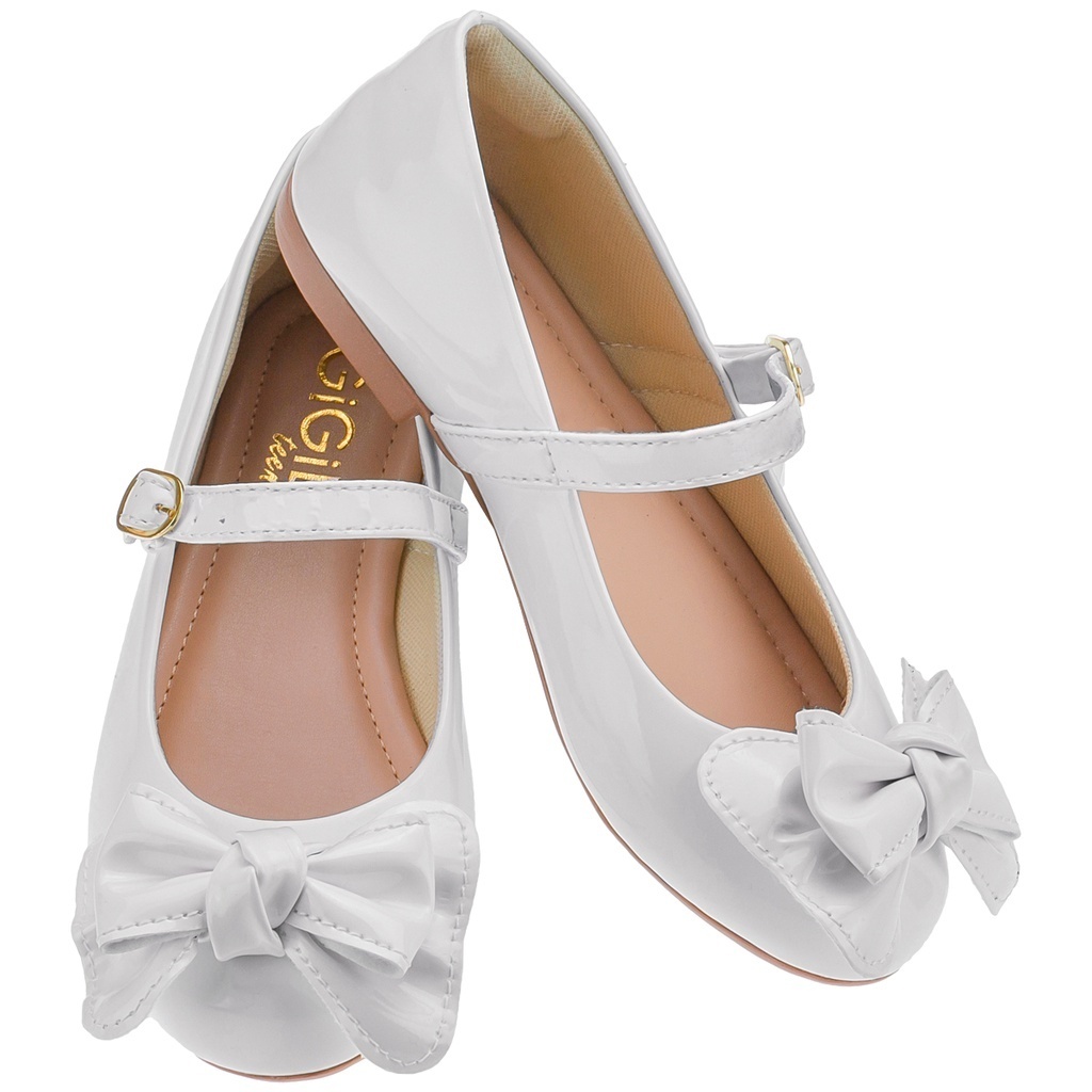 Sapatilha Infantil Feminina Vermelha Branco Daminha Dama Casamento Sapato Brilho Leve Boneca Salomé Menina Laço em Oferta na Shopee