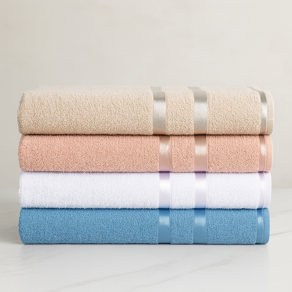 Kit 5 Toalhas de Banho Popular Lyra 60cm X 120cm em Oferta na Shopee