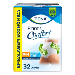 Roupa Íntima Tena Pants Confort P/M Leve 32 Pague 29