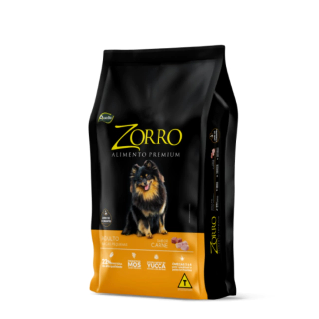 RAÇÃO ZORRO ADULTO RAÇA PEQUENA