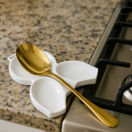 Suporte Apoio Descanso Colher Concha Talheres em Oferta na Shopee