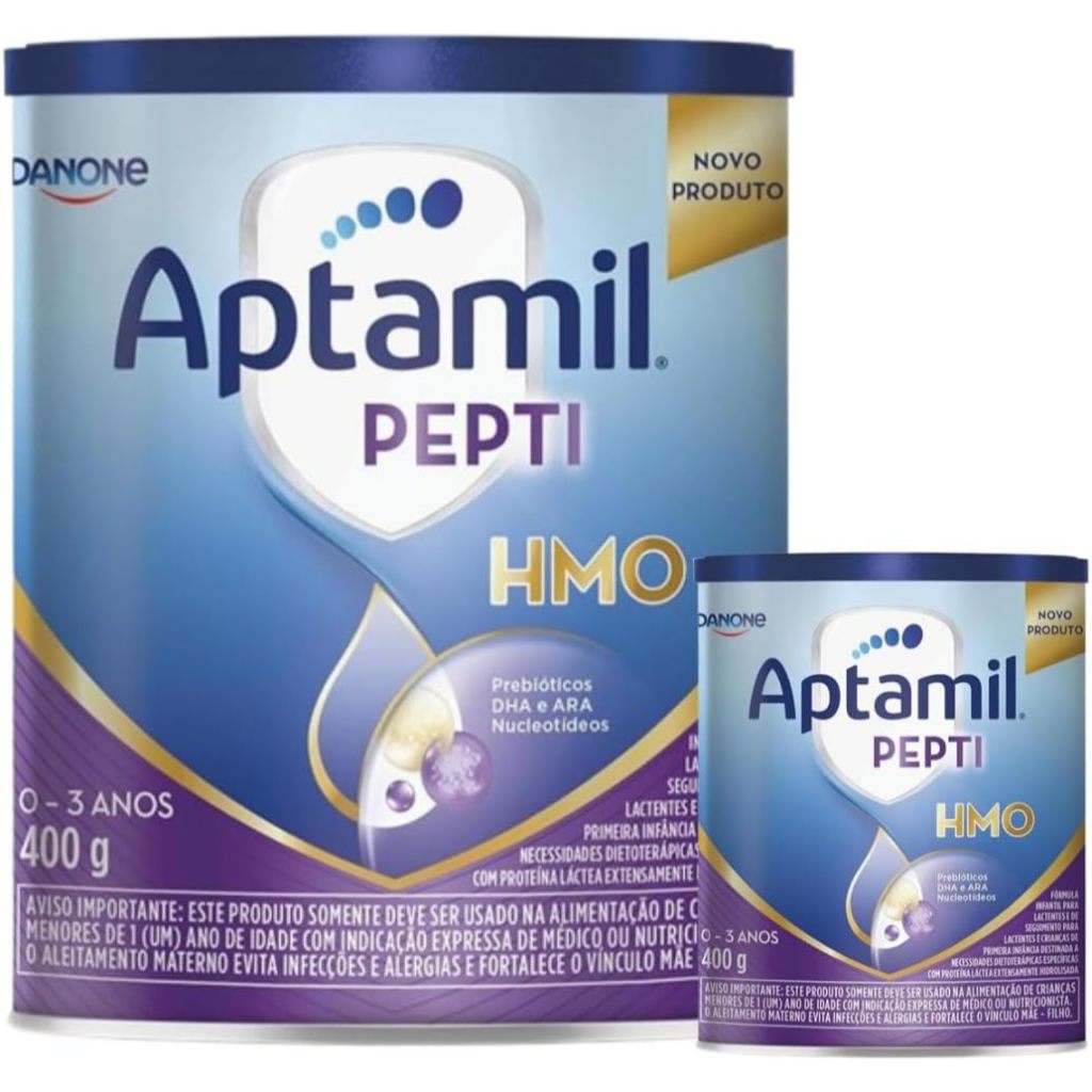 Kit 2un Fórmula Infantil Danone Aptamil Proexpert Pepti 400g ROTULO NOVO  ENVIO IMEDIATO NOTA FISCAL