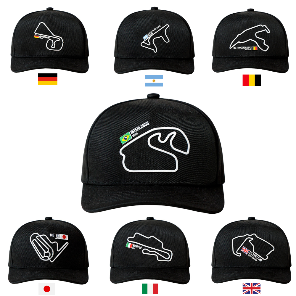 BONÉ GP TECH PAISES CIRCUIT TAMANHO REGULÁVEL REDINHA em Oferta na Shopee