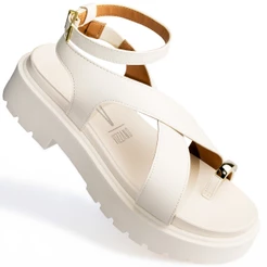 Sandália Vizzano Papete Feminina Confortável Original 6499 Off White