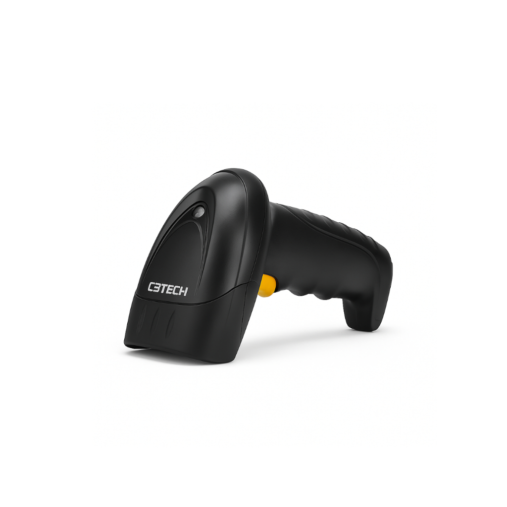 Leitor de Código de Barras Sem Fio C3Tech LB-W200 – Alta Velocidade, Laser, Automático