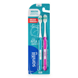 Escova Dental Sanifill Indicativa Cedas Macias com 2 unidades em Oferta na Shopee