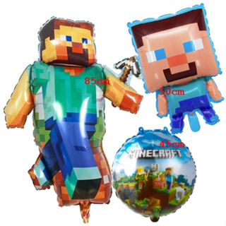KIT 5 BALÕES MINECRAFT BALÃO METALIZADO STEVE ZUMBIE MOSROON ENDERMAN XBOX RIJEDAK .COMMERCE VAREJO em Oferta na Shopee