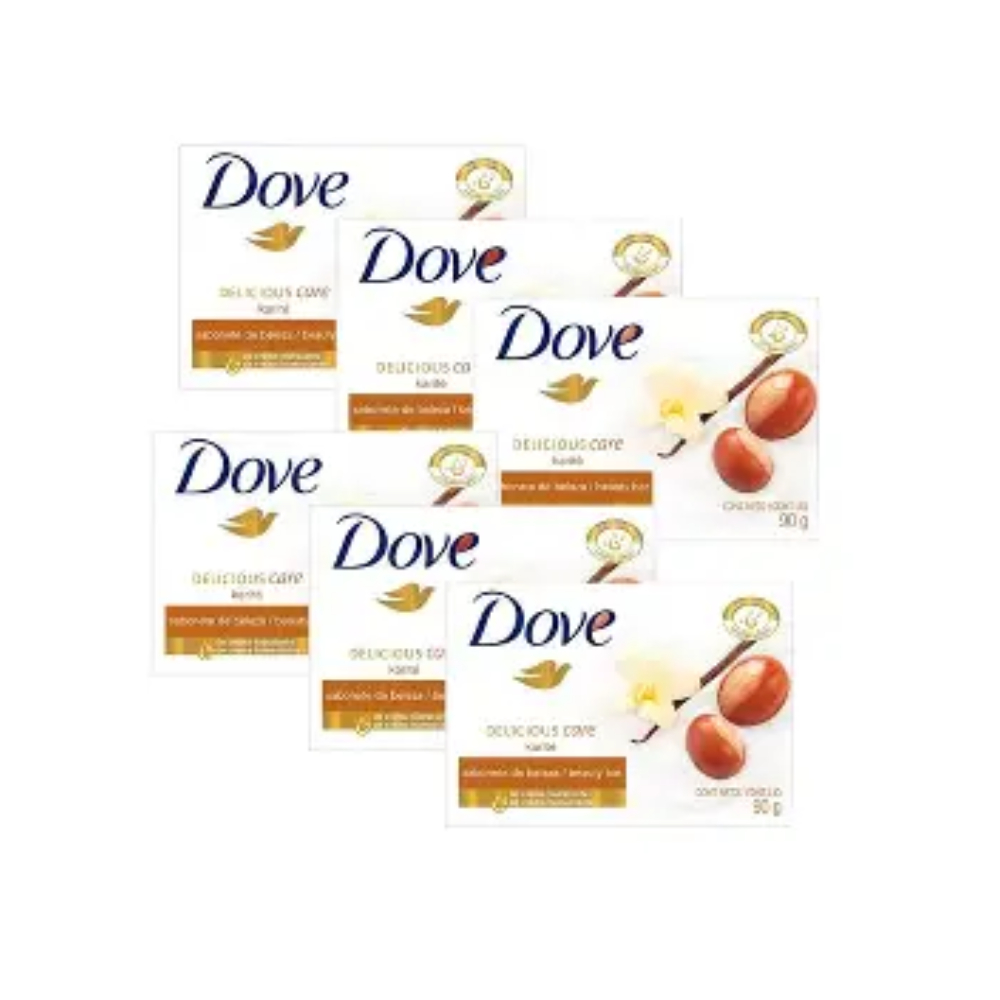 Dove Sabonete em Barra Karité e Baunilha 90 g 6 unidades