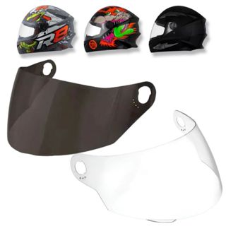 Par de Viseiras Capacete Fechado Pro Tork R8 / New Liberty 4 Fume e Cristal em Oferta na Shopee