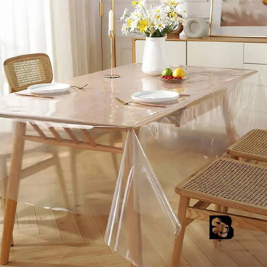 Capa Toalha de Mesa Transparente 70cm x 70cm Quadrada Aprova dágua