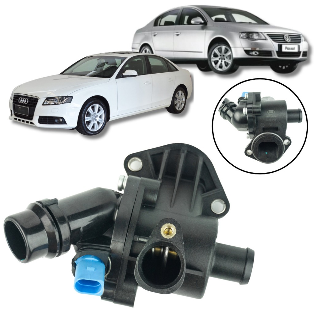 CARCAÇA C/ VÁLVULA TERMOSTÁTICA AUDI A4 1.8/2.0 VW PASSAT em Oferta na Shopee