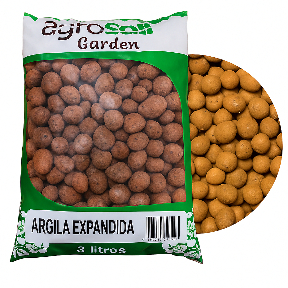 Argila Expandida 3 Litros Agrosoil
