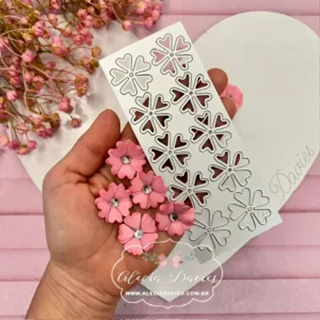 Faca de Corte e Relevo Scrapbook Faquinha Repeteko Flor Mini Rafaela em Oferta na Shopee