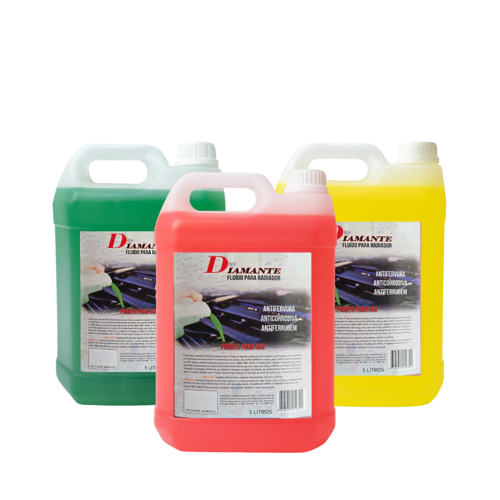 Fluído para Radiador Diamante 5L, Anticorrosivo e Protetor do Sistema de Arrefecimento em Oferta na Shopee