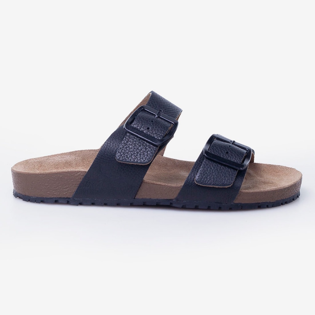 Sandália Papete Couro Legítimo Ajustável Moderna Confortável Kifer Shoes