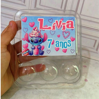 108 Rótulos adesivo para marmitinha STITCH CONFEITEIRO / Marmitinha bolo e três docinhos em Oferta na Shopee