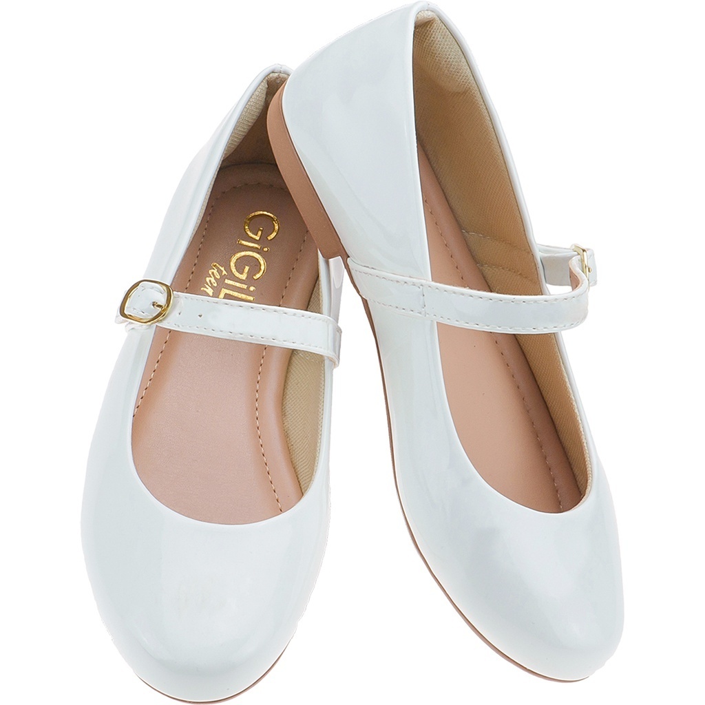 Sapatilha Infantil Vermelha Sapato Branco Dama Casamento Leve Boneca Salomé Menina Rasteirinha Confortável Menina Festa em Oferta na Shopee