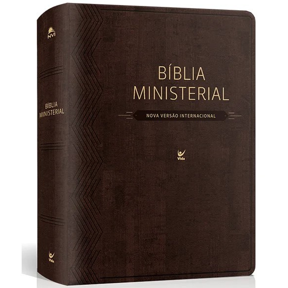 Bíblia Ministerial - Nvi - Capa Pu Marrom Escuro