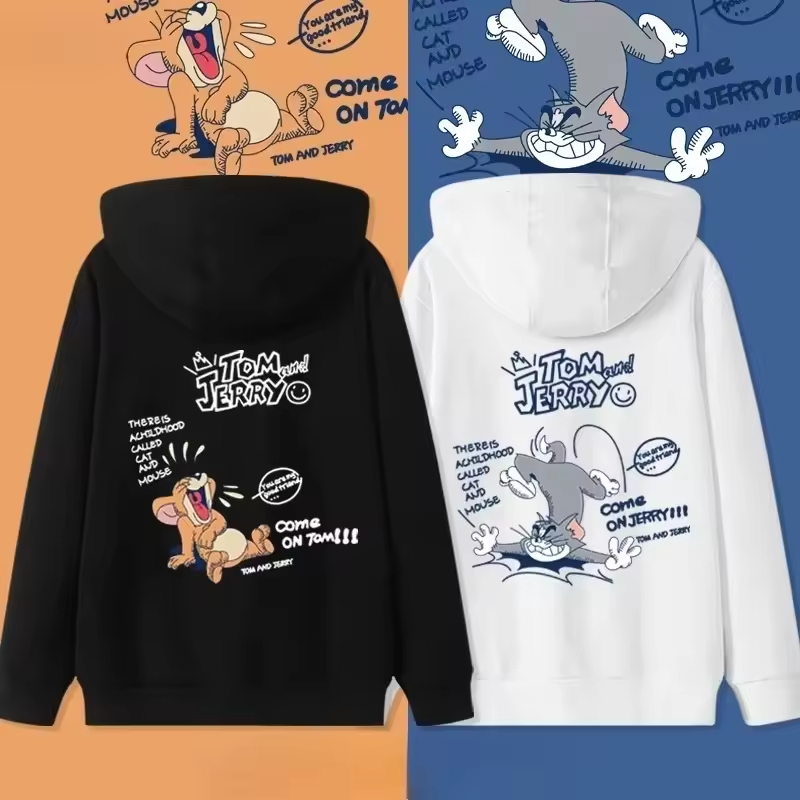 Kit Moletom Blusa De Frio Moletom Tom And Jerry Casal Arte Fofinho Dia Dos Namorados Cut Casal