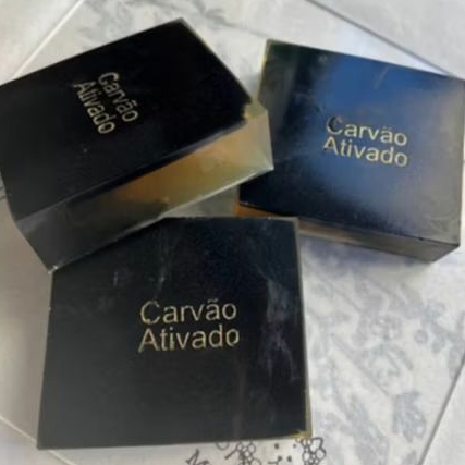 Carimbo em Acrílico "Carvão Ativado"