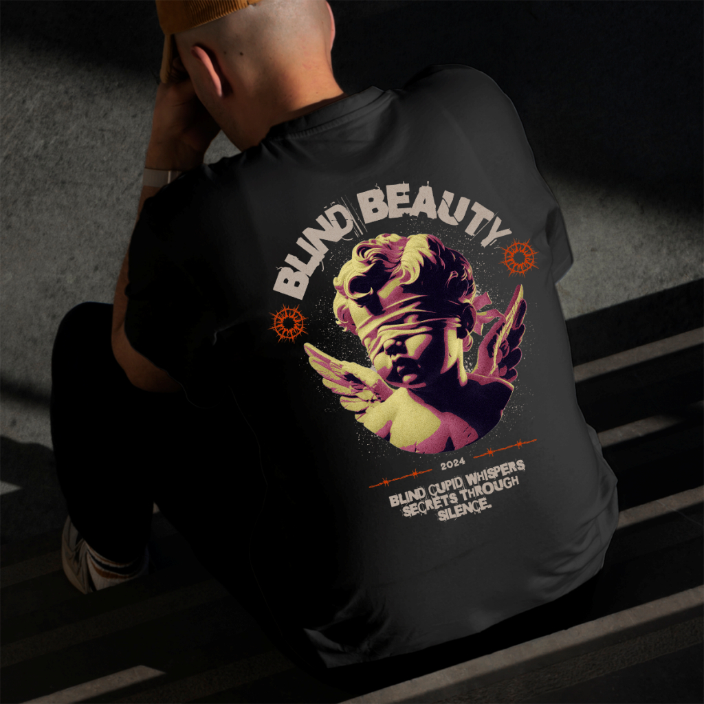 Camiseta Masculina Estampada Cupido 100% Algodão Estilo Conforto Diário Do Tamanho P ao GG