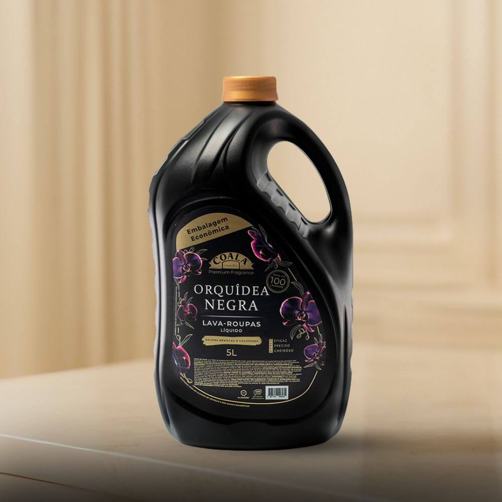 Detalhes do Kit Coala Laundry Lava Roupas 5L + Amaciante 1L - Orquídea Negra