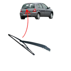 BRACO LIMPADOR COM PALHETA TRASEIRA CLIO 2000 a 2012
