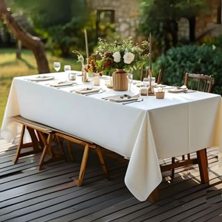 Toalha de mesa 3.50 x 1.45m  com Bainha Várias cores 12 lugares Buffet Festa Aniversário Casamento em Oferta na Shopee