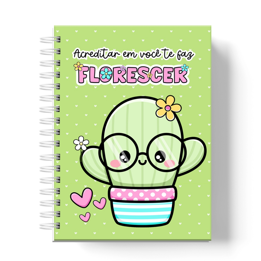 Planner 2026 A5 – Agenda Feminina com Capa Dura, Financeiro e Organização - Cacto Planner Metas