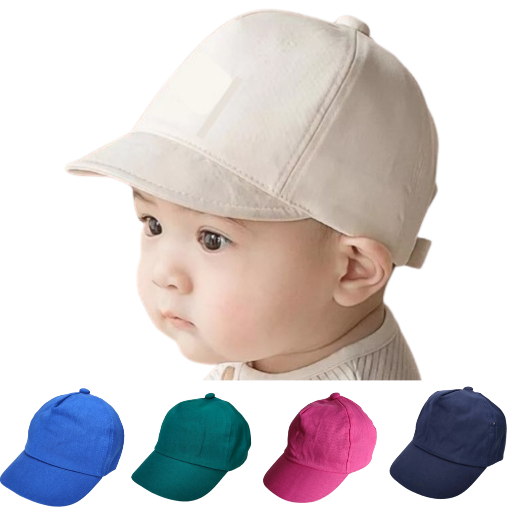 Boné Bebê Menino Menina 2 a 10 Meses Chapéu Infantil Algodão Varia Cores em Oferta na Shopee