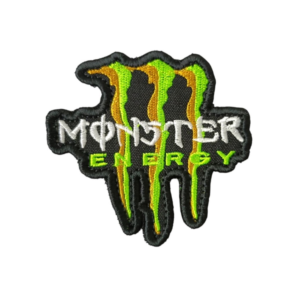 Patch Emblema Monster Energy Bordado com Velcro Airsoft Paintball - Ponto Militar