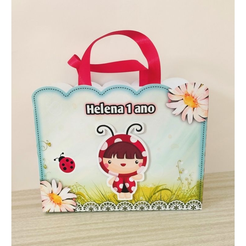 Sacolinhas Surpresa  Joaninha/Personalizadas/Lembrancinhas/Festa/Aniversário.