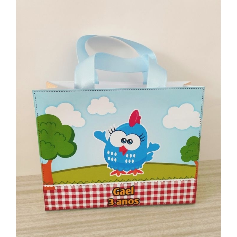 Sacolinhas Surpresa Galinha Pintadinha/Personalizadas/Lembrancinhas/Festa/Aniversário.