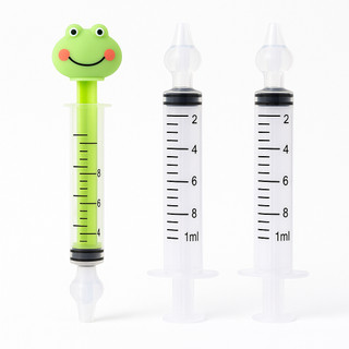 Kit Seringa Lavador Limpador Nasal Macio Ponta Flexível Seringa Sapinho Silicone Catarro Sinusite