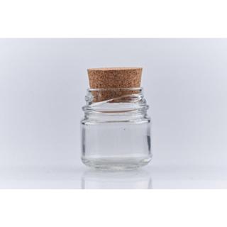 2 potinhos de vidro 40 ml com tampa rolha em Oferta na Shopee