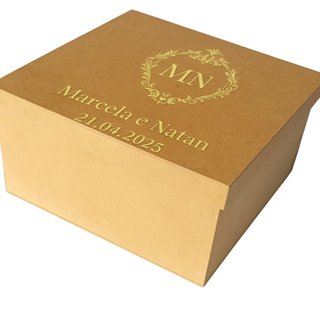 Caixa em MDF Cru Tamanho 20x20x10cm - Personalizada em Oferta na Shopee