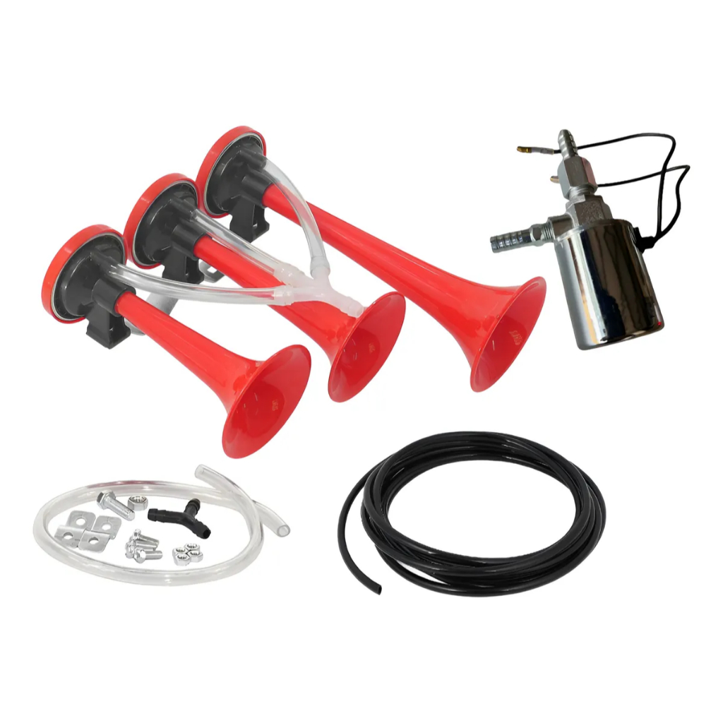 Buzina Verdureiro Mais Kit Válvula Solenoide E Mangueira Pu em Oferta na Shopee