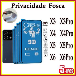 Película Privativa Fosca Anti-Spy Matte Cerâmica Xiaomi Poco X3 X3Pro X4 X4Pro X5 X5Pro X6 X6Pro X7 X7Pro em Oferta na Shopee