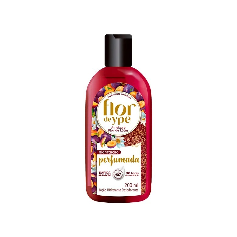 Hidratante Corporal Flor De Ypê Ameixa E Flor De Lótus Com 200ml