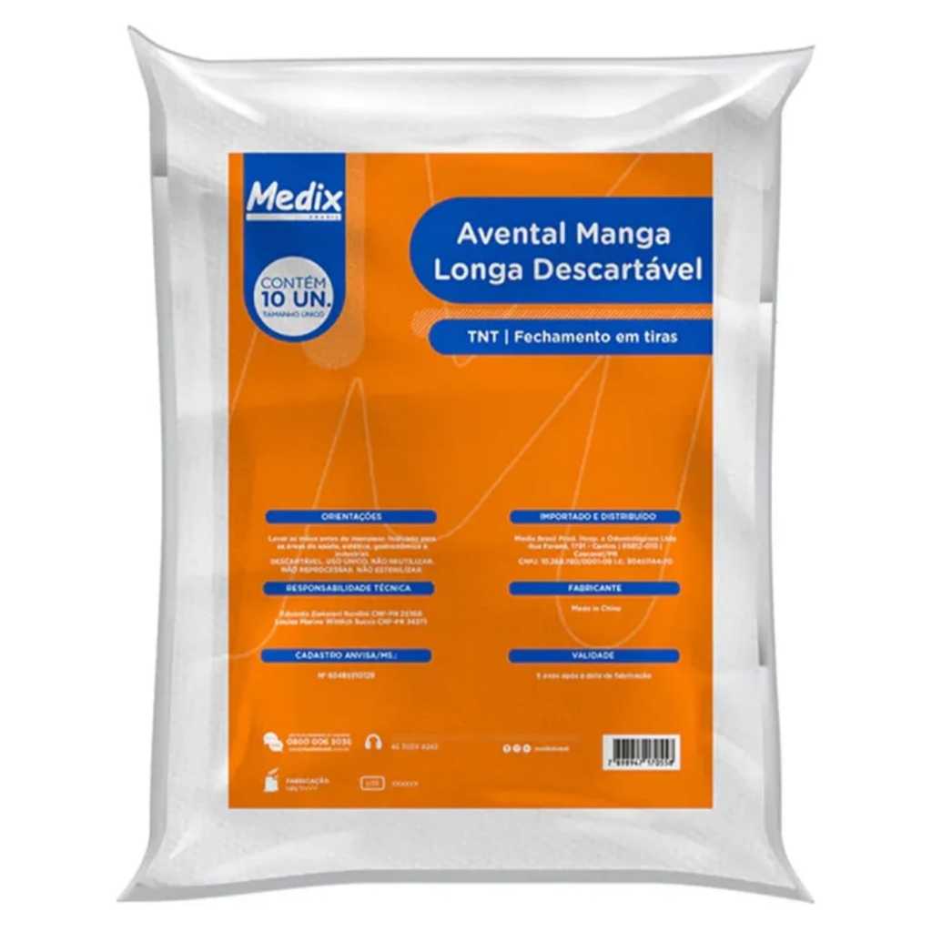 Avental Manga Longa Medix: Onde Comprar | BuscaProdutos