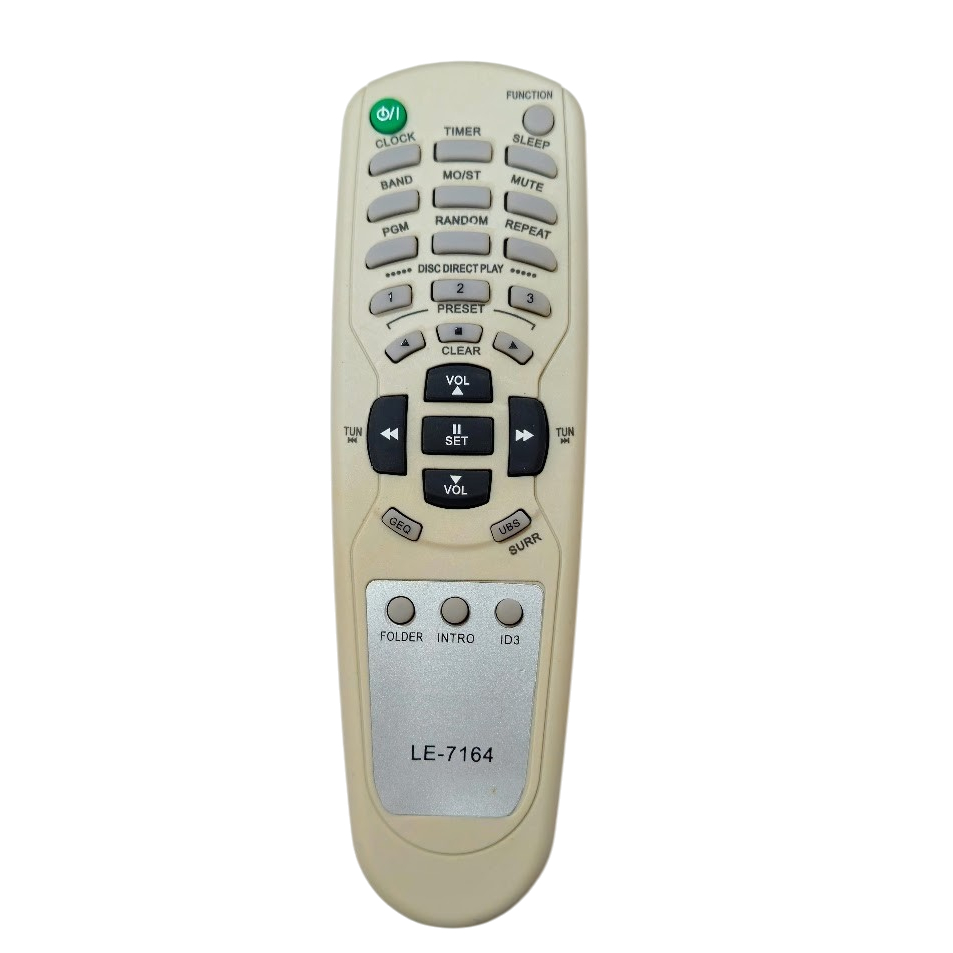 Controle Remoto LE-7164 para Som Semp Toshiba MS-7503 / MS-7506 e outros