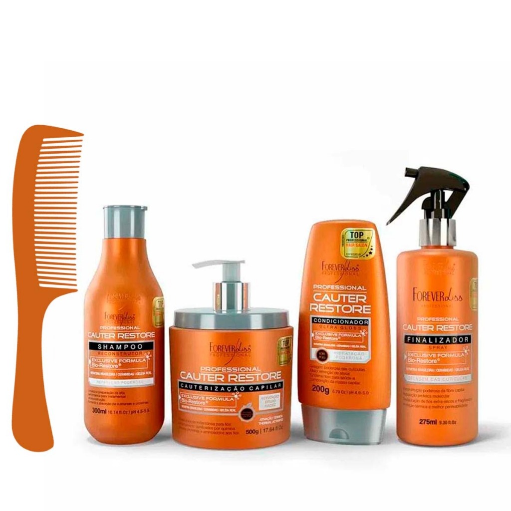 Kit Cauterização Capilar Cauter Restore Completo Forever Liss