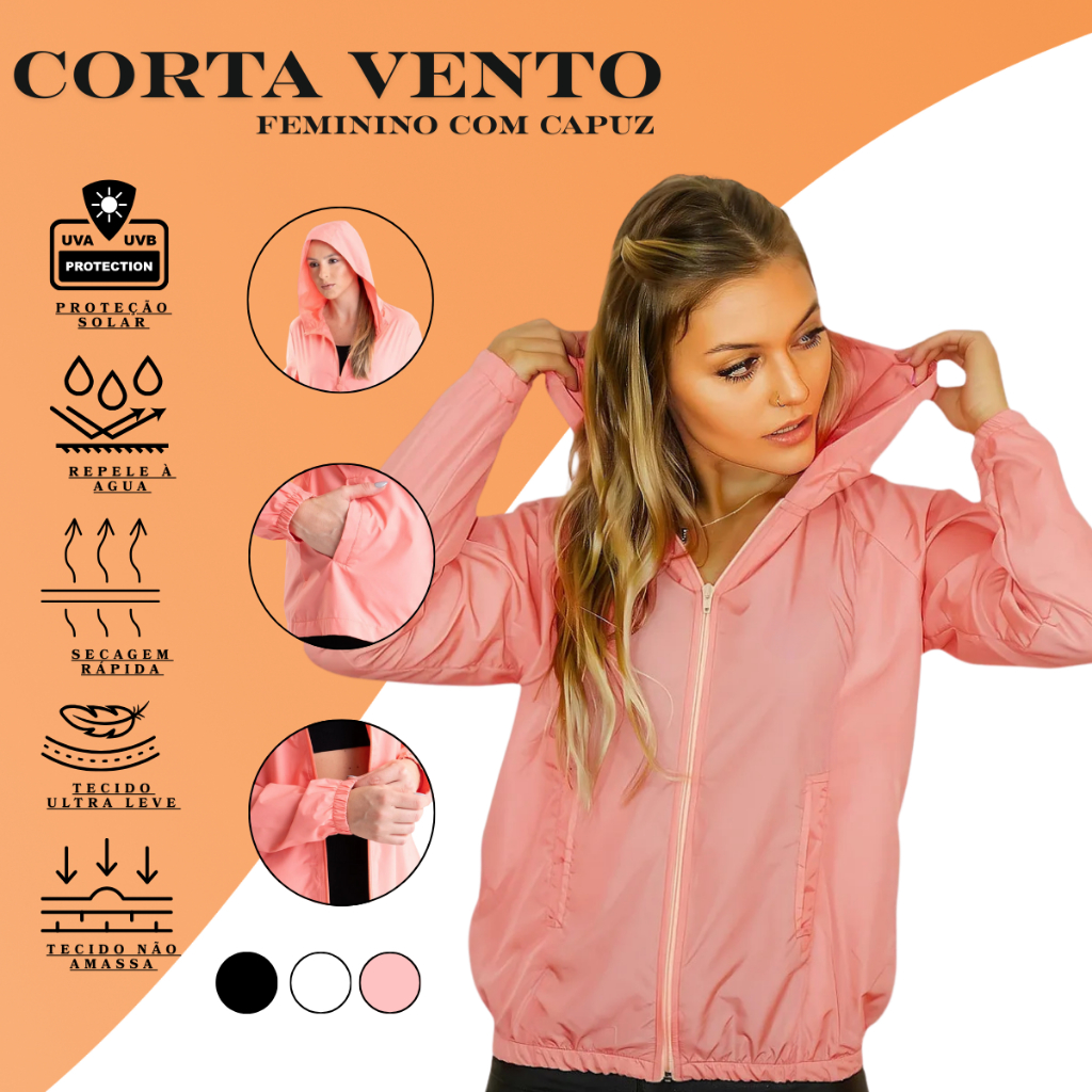 Blusinha Corta Vento Leve E Refrescante O Melhor Para Você Envio Imediato