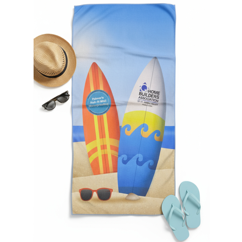 Toalha Surf com Estampa HD - Algodão e Poliéster de Alta Qualidade - Design Original Importado Exclusivo em Oferta na Shopee